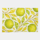 Search for lemons pattern tea towels Green