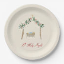 Search for religious christmas paper plates Jesus