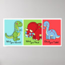 Search for dinosaur art kids posters Triceratops