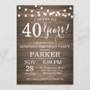 Search for milestone 40th birthday invitations String lights