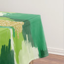 Search for green and gold tablecloths Pattern