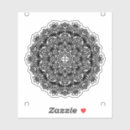 Search for white and black mandala stickers Pattern
