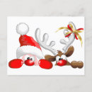 Search for funny christmas humor cartoon postcards Reindeer