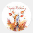 Search for fox birthday stickers Autumn