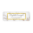 Search for white marble return address labels Classy