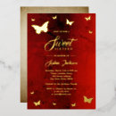 Search for butterfly sweet 16 invitations Gold