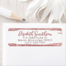 Search for sparkle gold return address labels Rose