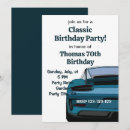 Search for vintage car birthday invitations 1950s