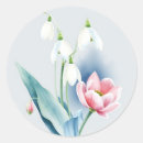Search for snowdrop stickers Watercolor