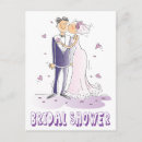 Search for cartoon bridal shower invitations Bride and groom