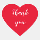 Search for heart thank you wedding stickers Rustic