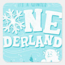 Search for winter wonderland stickers First birthday