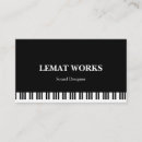 Search for piano business cards Minimal