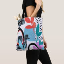 Search for abstract tote bags Black and white