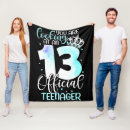 Search for teenager blankets 13th