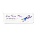 Search for dragonfly return address labels Purple