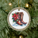 Search for cowboy boots christmas tree decorations Rustic