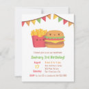 Search for hamburger birthday invitations Fast food