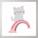 Search for cute rainbow kitten posters Funny