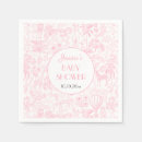 Search for pink baby shower napkins Giraffe