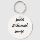 Search for wedding bridesmaid key rings Black and white