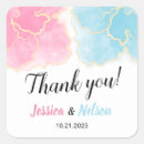 Search for gender reveal thank you stickers Elegant