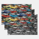 Search for classic car wrapping paper Colourful