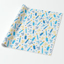 Search for hanukkah candles wrapping paper Gold