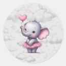 Search for pink grey elephants baby shower stickers Animal