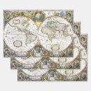 Search for old world map wrapping paper Atlas