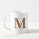Search for gold monogram mugs Initial