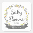Search for yellow and grey baby shower stickers Gender neutral