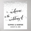 Search for silver welcome wedding signs Calligraphy