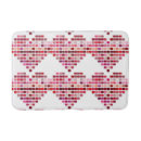 Search for heart shaped bath mats Pink