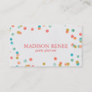 Search for confetti business cards Makeup artist