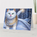 Search for cat family christmas cards Winter