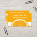Search for juice business cards Orange