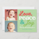 Search for peace love joy family photo christmas cards Modern