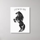 Search for black horse canvas prints Wild