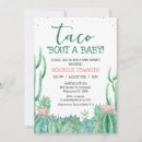 Search for pink cactus baby shower invitations Taco bout a baby