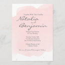 Search for brushstroke wedding invitations Blush