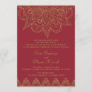 Search for red and gold wedding invitations Hindu