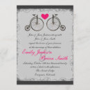 Search for bicycle wedding invitations Grey
