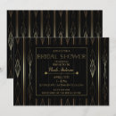 Search for art deco bridal shower invitations Chic