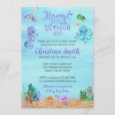 Search for mermaid baby girl shower invitations Sea