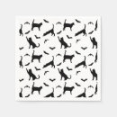 Search for black cat napkins Black and white