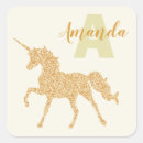 Search for unicorn monogram stickers Glitter