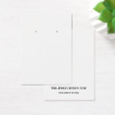 Search for earring holder business cards Plain