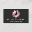 Search for freelance copywriter business cards Minimal