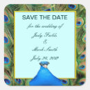 Search for peacock save the date stickers For her